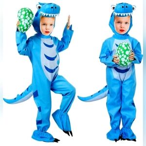 Halloween ThinkMax Dinosaur Costume - Blue, size Toddler (3-4 yrs)